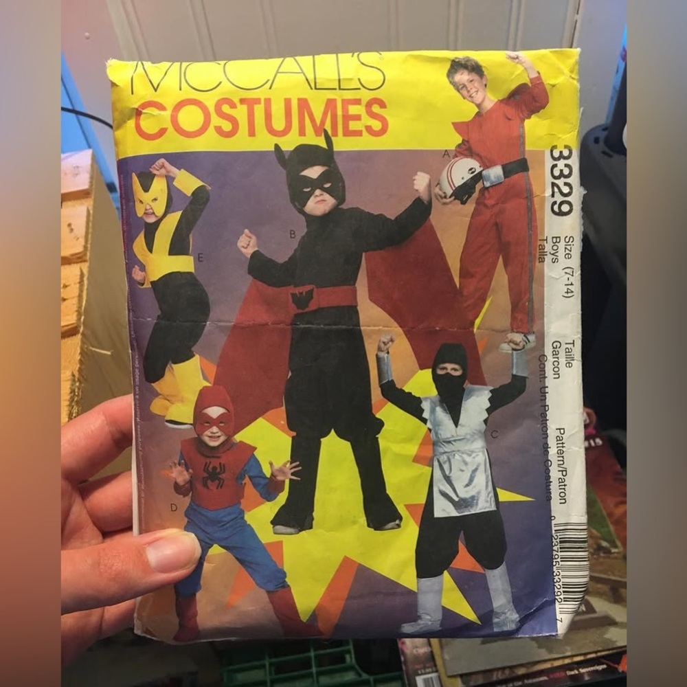 Vintage M C C A L L S costumes sewing pattern